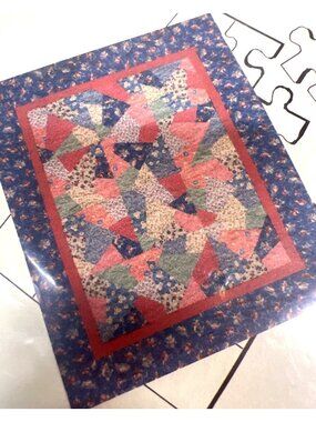 Puzzle Quilt Pattern By Beckys Fabrics & Bernina Flexible Design Lap Quilts
